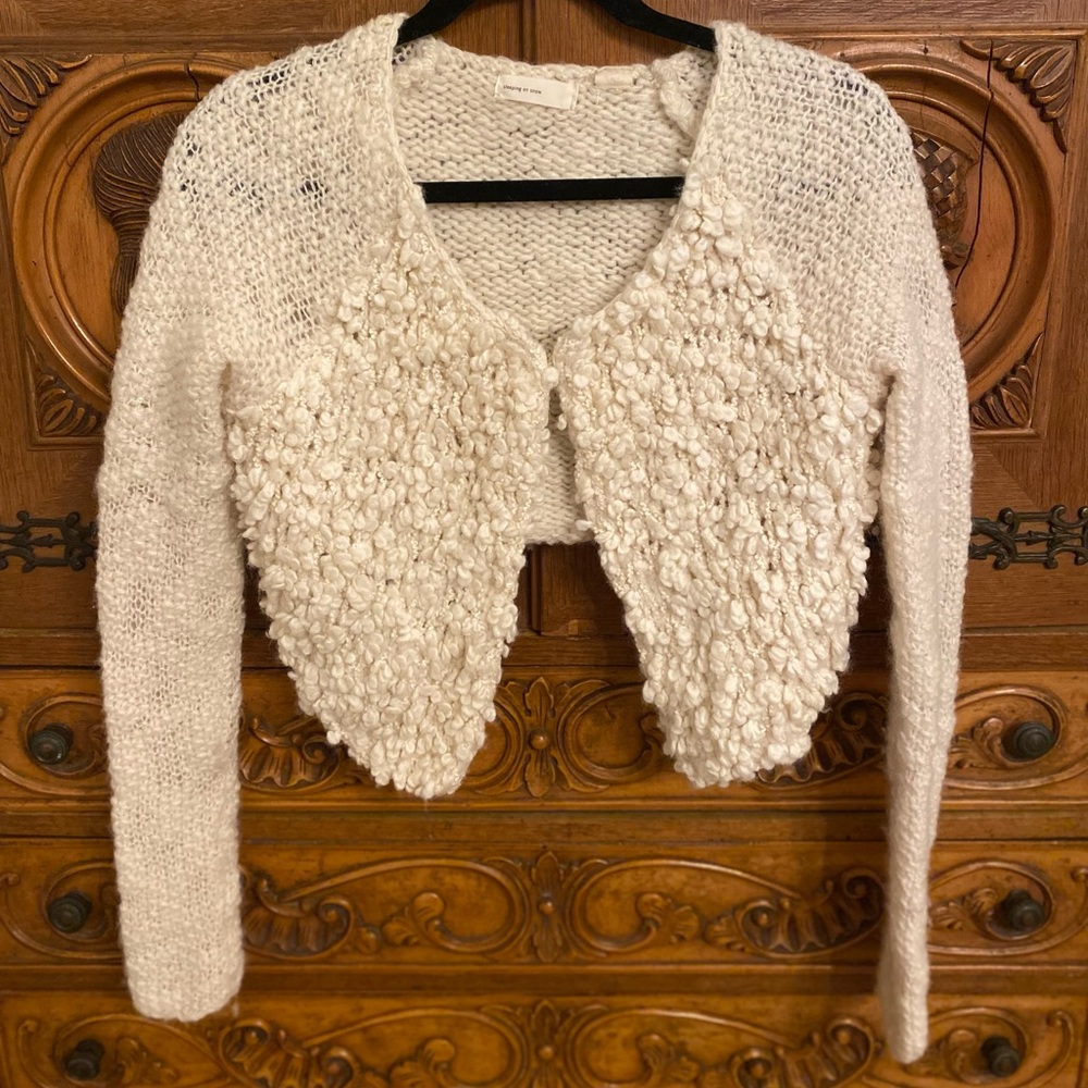 Sleeping on the Snow Anthropologie cap sweater